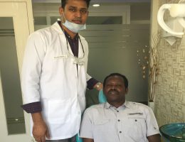 Dr. Ajay With Implant Patient From Europe